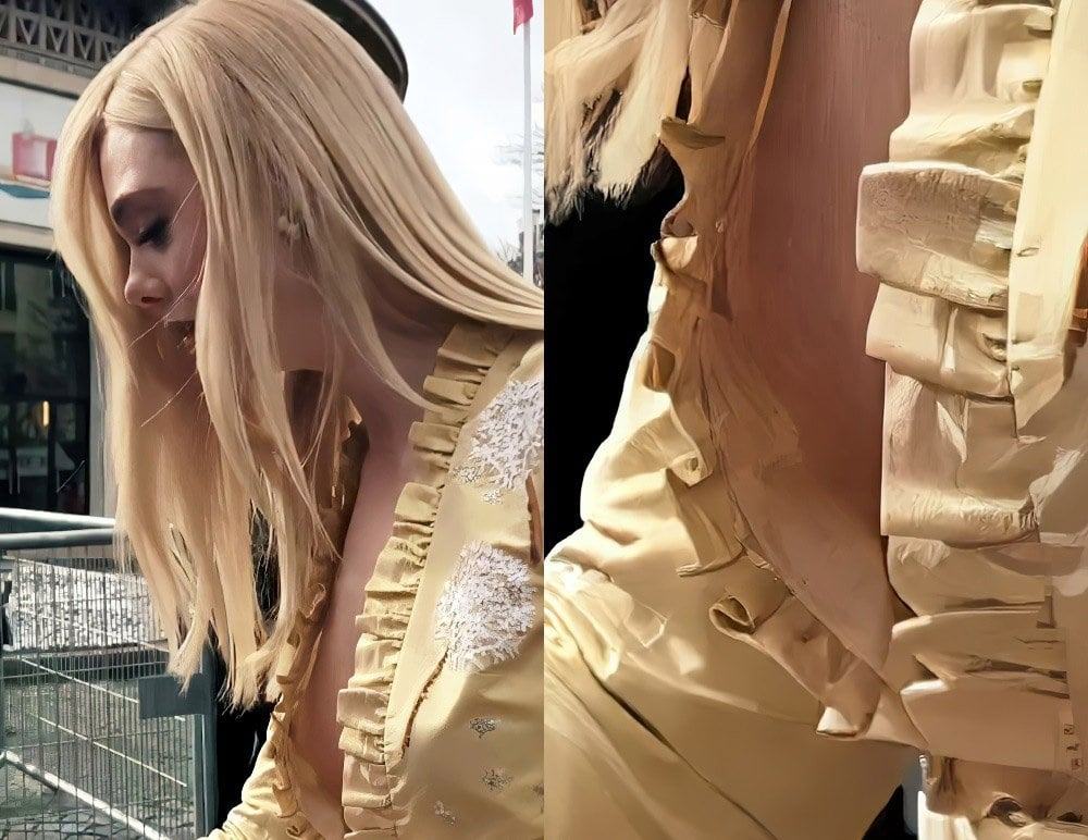 Wardrobe Malfunction Elle Fanning Nipples Exposed Photo celebmasta.com