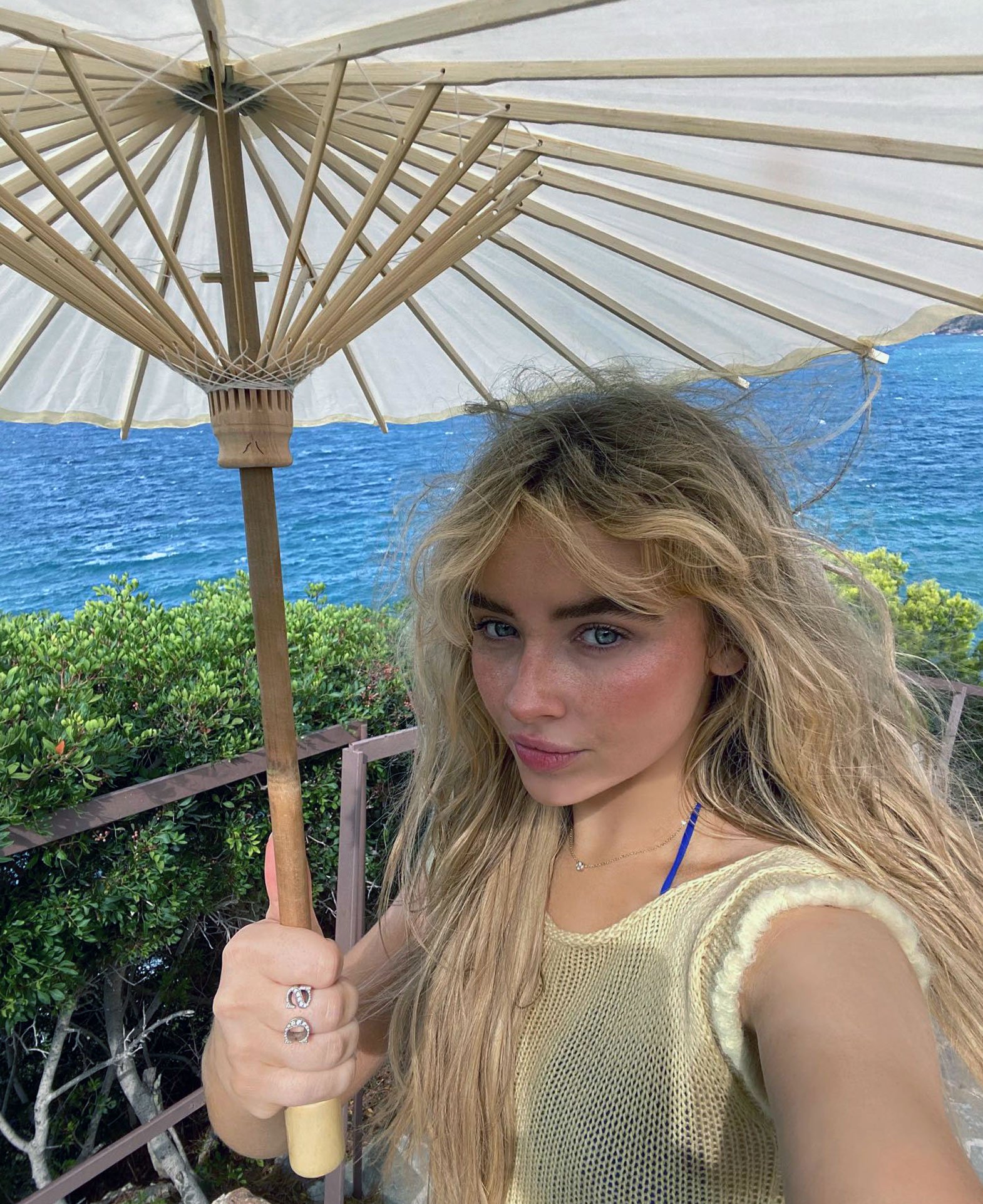 Sabrina Carpenter dress see through sheer photos 31